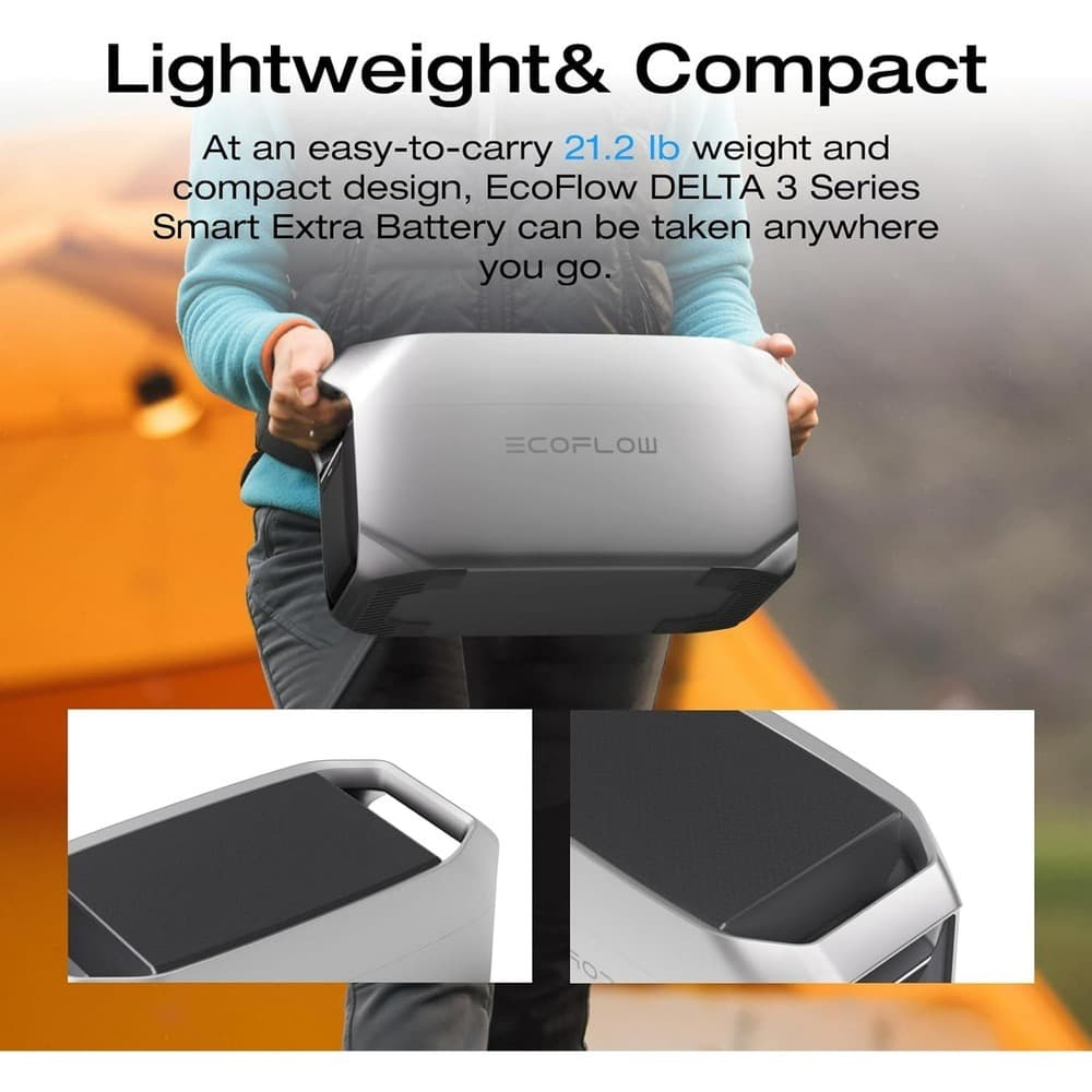 بطارية إضافية ذكية لمحطة الطاقة DELTA 3 من EcoFlow